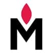 Zukunft Memorial logo: the letter M with a symbolic flame above it